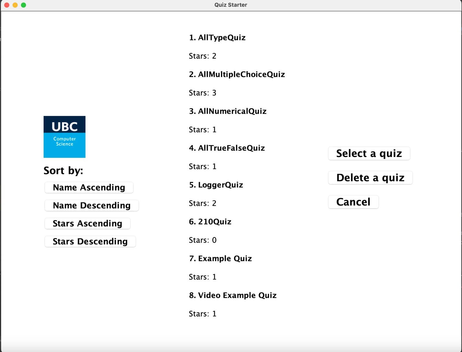 Desktop Quiz System preview